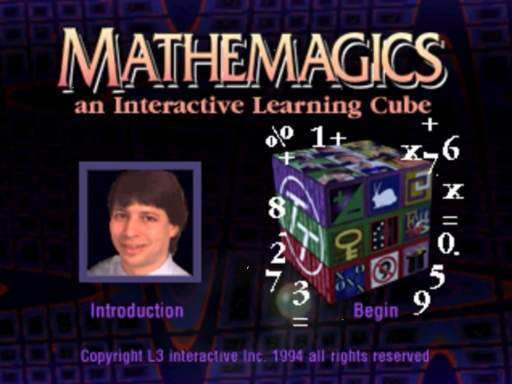 Mathemagics title screen for 3DO